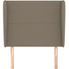 Galvūgalis su auselėmis, taupe, 83x23x118/128cm, audinys