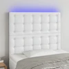 Galvūgalis su LED, baltos spalvos, 100x5x118/128 cm