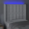 Galvūgalis su LED, baltos spalvos, 103x16x118/128 cm