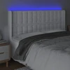 Galvūgalis su LED, baltos spalvos, 147x16x118/128 cm
