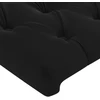Galvūgalis su LED, juodos spalvos, 180x7x78/88cm, aksomas
