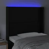 Galvūgalis su LED, juodos spalvos, 83x16x118/128 cm