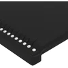 Galvūgalis su LED, juodos spalvos, 93x16x118/128 cm