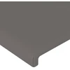 Galvūgalis su LED, pilkas, 90x5x118/128cm, dirbtinė oda
