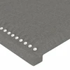 Galvūgalis su LED, tamsiai pilkas, 100x5x118/128cm, audinys