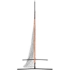 Beisbolo treniruočių tinklas Juoda 250 x 106,5 x 210 cm