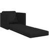Sofa lova Juoda 74 x 77 x 81 cm audinys