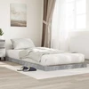 Lova Grindų lovos rėmas Betono pilka 75 x 190 cm Apdirbta mediena