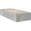 Lova Grindų lovos rėmas Betono pilka 80 x 200 cm Apdirbta mediena
