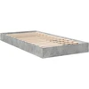 Lova Grindų lovos rėmas Betono pilka 80 x 200 cm Apdirbta mediena