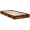 Lova Grindų lovos rėmas Dūminio ąžuolo 80 x 200 cm Apdirbta mediena