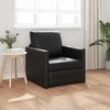 Sofa lova 60cm Juoda Dirbtinė Oda