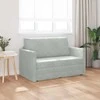 Sofa lova Šviesiai pilka 124 x 71 x 78 cm Aksomas