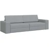 Sofa lova Šviesiai pilka 245 x 78 x 77 cm audinys