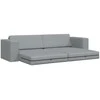 Sofa lova Šviesiai pilka 245 x 78 x 77 cm audinys