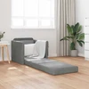 Grindų Sofa-Lova Tamsiai pilka 74 x 77 x 81 cm Aksomas