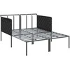 Saulėtas gultas su pagalve Antracitas 153 x 115 x 69.5 cm
