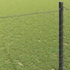 Heksagoninė tvora Pilka 1,6 x 25 m PVC