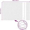 Heksagoninė tvora Žalia 1 x 10 m PVC