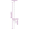 Lauko įmontuotas tvoros stulpas 5 vnt. Sidabrinė 120 cm