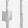 Lauko įmontuotas tvoros stulpas 5 vnt. Sidabrinė 140 cm