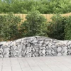 Išlenkti gabiono krepšiai, 8vnt., 400x50x60/80cm, geležis