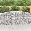 Išlenkti gabiono krepšiai, 9vnt., 400x50x100/120cm, geležis