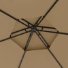 Išskleidžiama pavėsinė su šoninėmis sienomis, taupo spalva, 3,1x2,7m