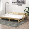 Ištraukiama lova, 2x(90x200)cm, pušies medienos masyvas