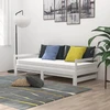 Ištraukiama lova, balta, 2x(90x200)cm, pušies medienos masyvas
