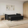 Ištraukiama sofa-lova Juoda Audinys