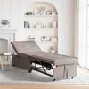 Ištraukiama sofa-lova Taupe 194 x 50 x 82 cm audinys