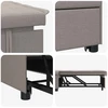 Ištraukiama sofa-lova Taupe 194 x 50 x 82 cm audinys