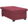 Ištraukiama sofa-lova Vyno raudona 194 x 50 x 82 cm audinys