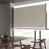 Ištraukiama šoninė kiemo pertvara, kreminės spalvos, 140x300cm