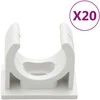 Kabelių kanalai su spaustukais, 20mm skersmens, 10m, PVC