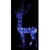 Kalėdinė dekoracija elnias, 120cm, akrilas, 140 mėlynų LED