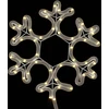 Kalėdinė dekoracija snaigė su 48 šiltomis baltomis LED, 27x27cm
