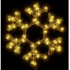 Kalėdinė dekoracija snaigė su 48 šiltomis baltomis LED, 27x27cm