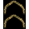 Kalėdinė girlanda 2 vnt. 600 LED Žalia 20 m PVC