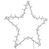 Kalėdiniai žibintai Star Silhouette 80 LED šiltai balta