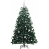 Kalėdų eglutė su šarnyrinėmis šakomis/LED/žaisliukais, 240cm