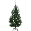 Kalėdų eglutė su šarnyrinėmis šakomis/LED/žaisliukais, 120cm