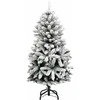 Kalėdų eglutė su šarnyrinėmis šakomis/LED/žaisliukais, 120cm