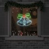 Kalėdų varpelis su 144 LED Įvairiaspalvis 57 x 47,5 cm PVC
