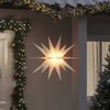 Kalėdų žvaigždė su LED, baltas, 100cm