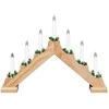 Kalėdų žvakių tiltas su 7 LED Ruda 39.5 x 5 x 29 cm