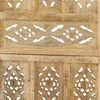 Kambario pertvara, 5 dalių, 200x165cm, mango masyvas, raižyta