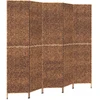 Kambario pertvara, 5 dalių, ruda, 205x180cm, vandens hiacintas