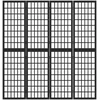 Kambario pertvara, juoda, 4 segmentai, 160x170cm, japoniška